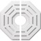 Ekena Millwork Westin Architectural Grade PVC Ceiling Medallion, 12"OD x 3"ID x 4 3/4"C x 1"P, Two-Piece CMP12WN2-03000 - alternate 1